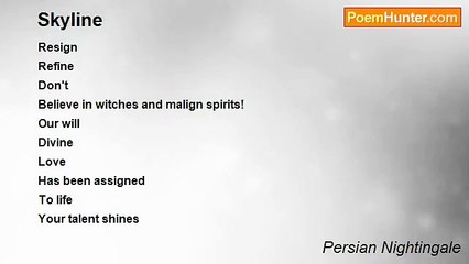 Persian Nightingale - Skyline