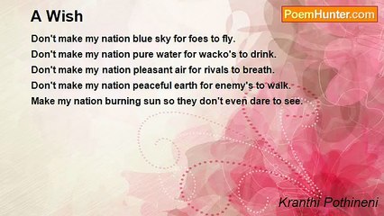 Kranthi Pothineni - A Wish