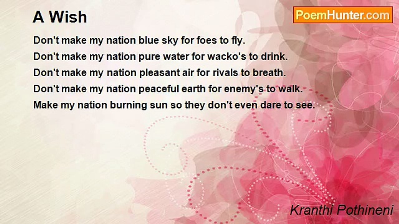 Kranthi Pothineni - A Wish