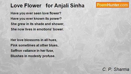 C. P. Sharma - Love Flower   for Anjali Sinha