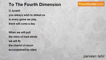 parveen tahir - To The Fourth Dimension