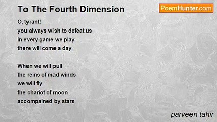 parveen tahir - To The Fourth Dimension