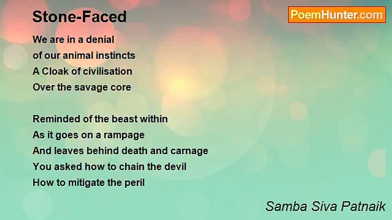 Samba Siva Patnaik - Stone-Faced