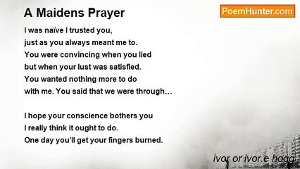 ivor or ivor.e hogg - A Maidens Prayer