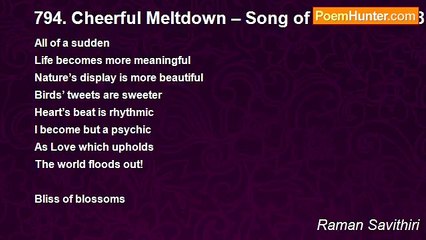 Raman Savithiri - 794. Cheerful Meltdown – Song of Love   181208