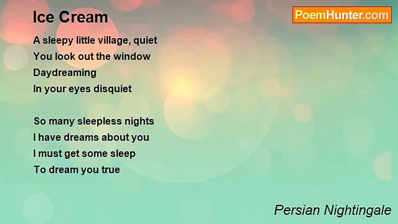 Persian Nightingale - Ice Cream