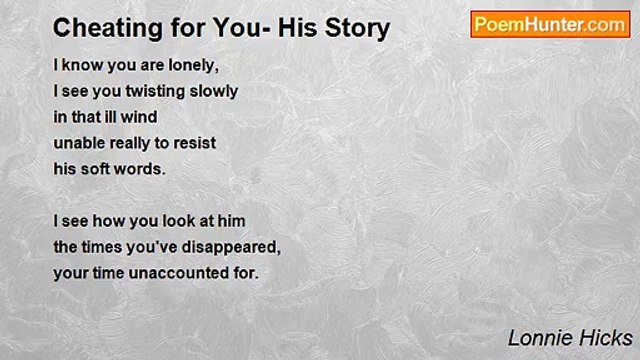 Lonnie Hicks - Cheating for You- His Story