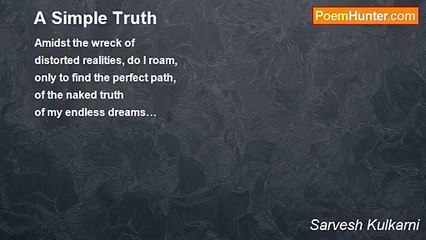 Sarvesh Kulkarni - A Simple Truth
