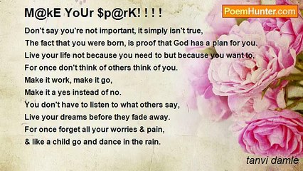 tanvi damle - M@kE YoUr $p@rK! ! ! !