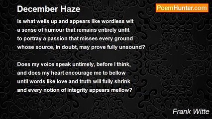 Frank Witte - December Haze