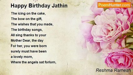 Reshma Ramesh - Happy Birthday Jathin