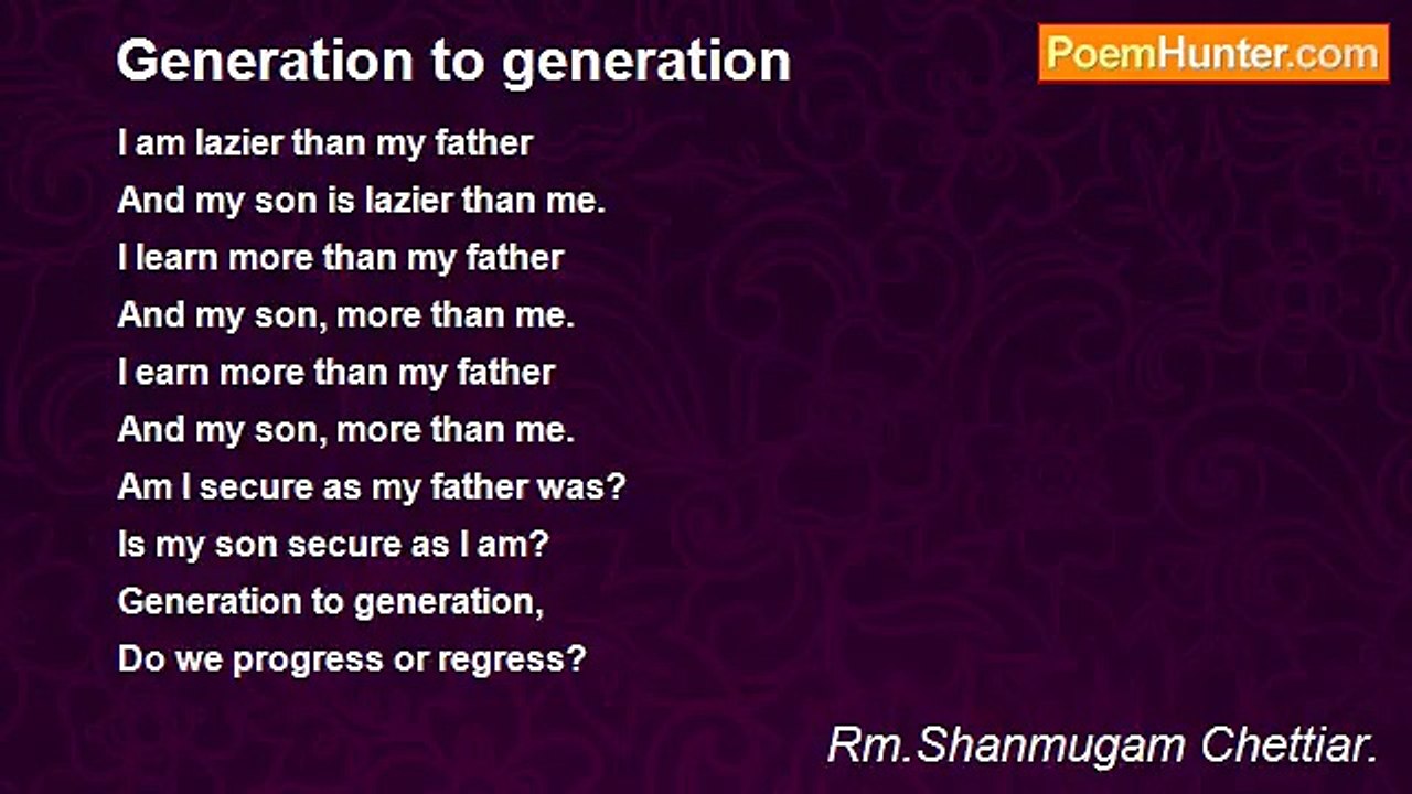Rm.Shanmugam Chettiar. - Generation to generation
