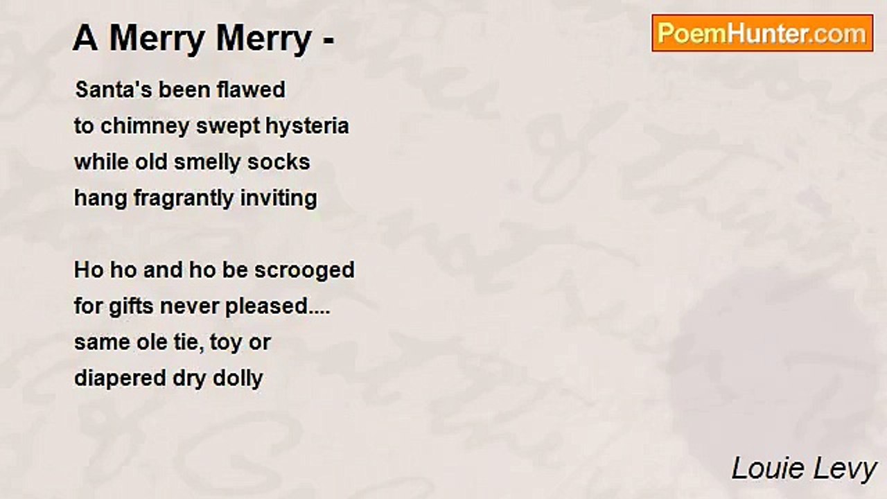 Louie Levy - A Merry Merry -
