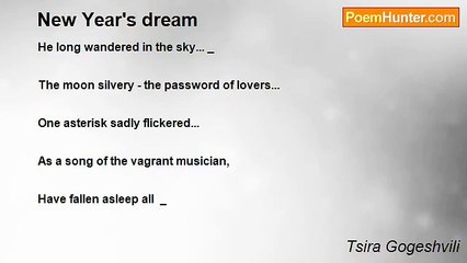 Tsira Gogeshvili - New Year's dream