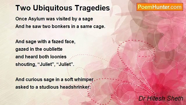 Dr Hitesh Sheth - Two Ubiquitous Tragedies