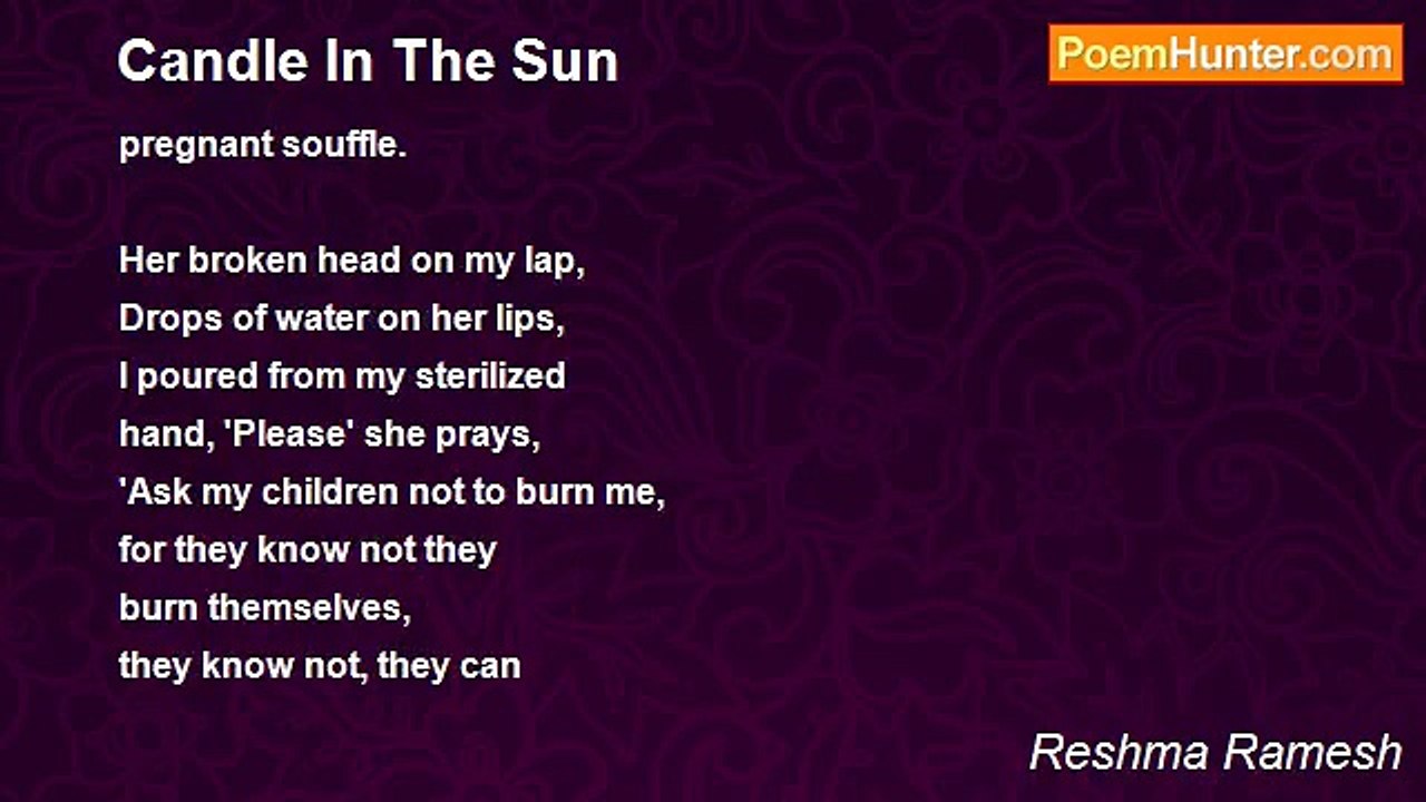 Reshma Ramesh - Candle In The Sun