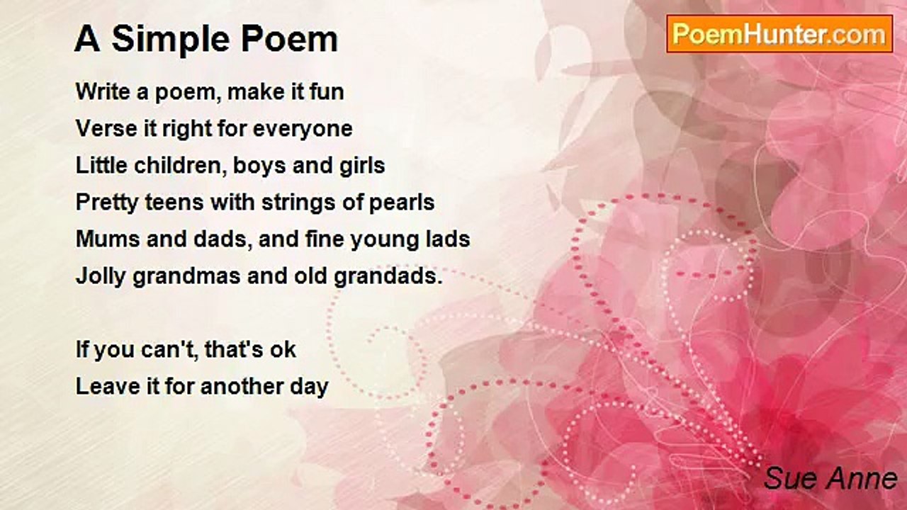 Sue Anne - A Simple Poem