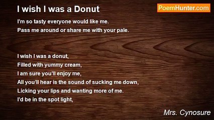 Mrs. Cynosure - I wish I was a Donut