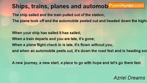 Azriel Dreams - Ships, trains, planes and automobiles.