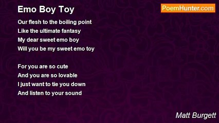 Matt Burgett - Emo Boy Toy