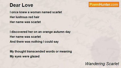 Wandering Scarlet - Dear Love