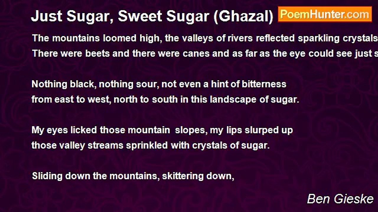 Ben Gieske - Just Sugar, Sweet Sugar (Ghazal)