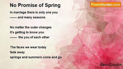 Ben Gieske - No Promise of Spring