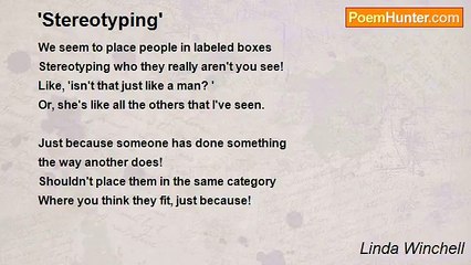 Linda Winchell - 'Stereotyping'