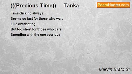 Marvin Brato Sr - (((Precious Time))     Tanka