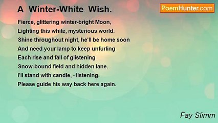 Fay Slimm - A  Winter-White  Wish.