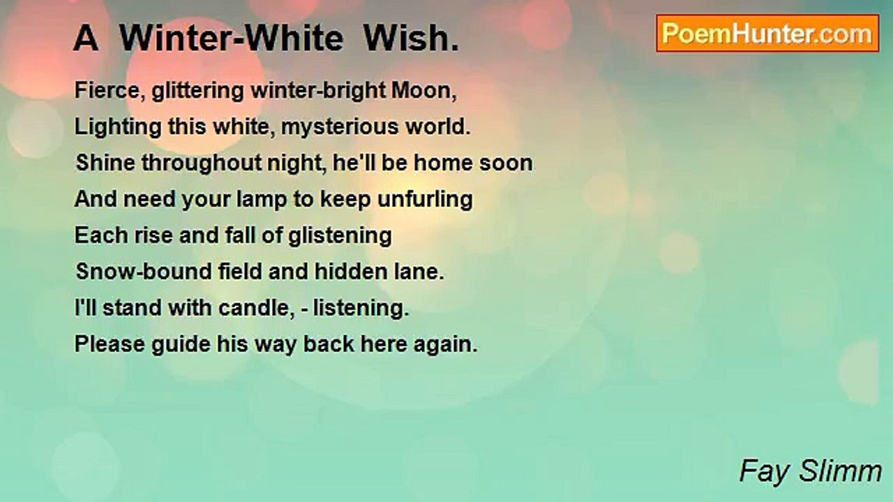 Fay Slimm - A  Winter-White  Wish.