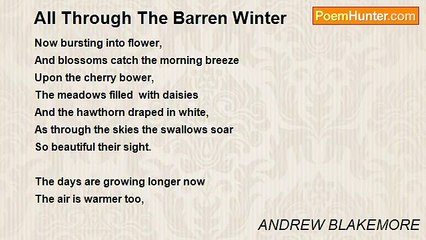 ANDREW BLAKEMORE - All Through The Barren Winter