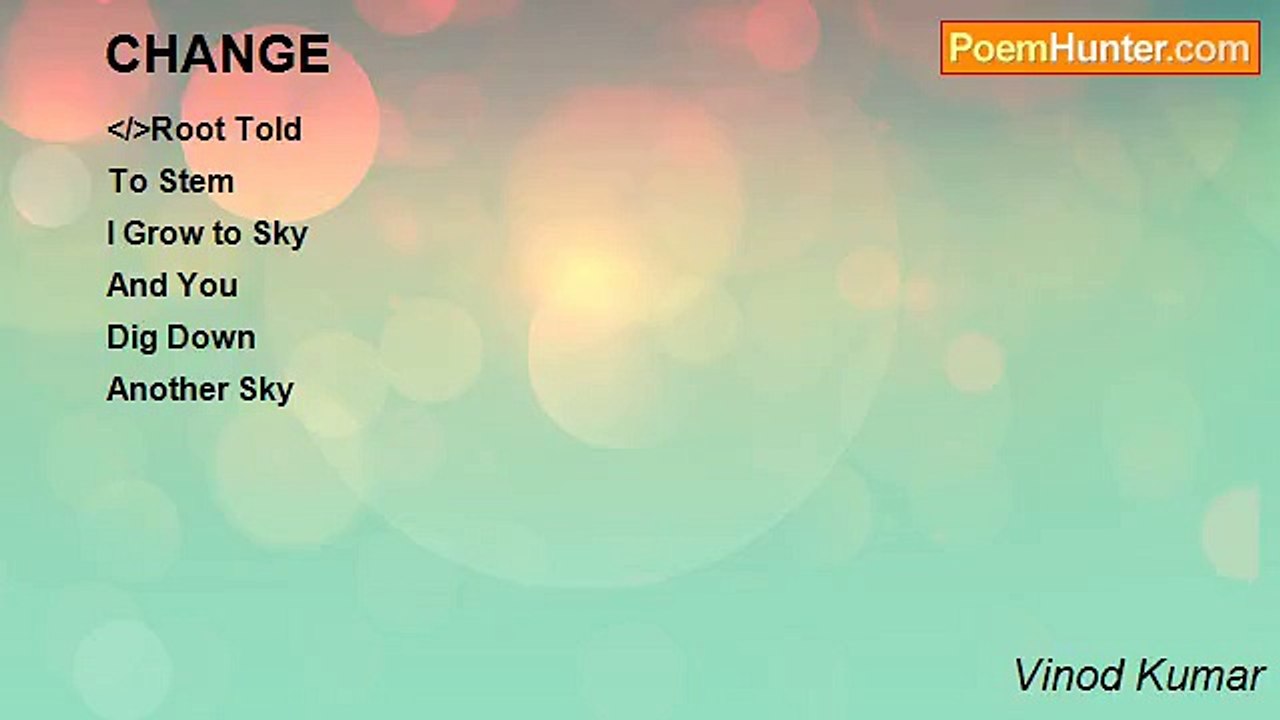 Vinod Kumar - CHANGE