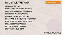 CAROL HUGHES - I MUST LEAVE YOU
