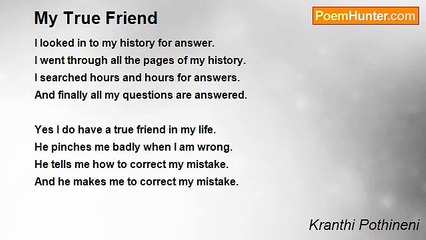 Kranthi Pothineni - My True Friend