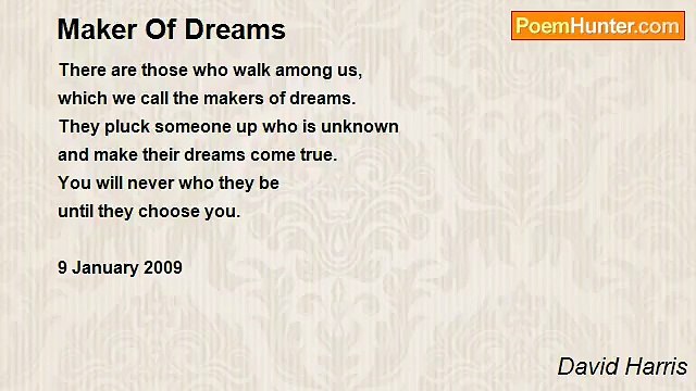 David Harris - Maker Of Dreams