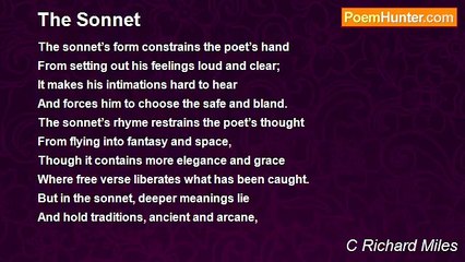C Richard Miles - The Sonnet