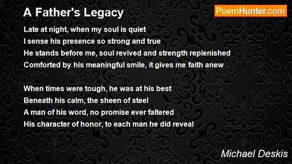 Michael Deskis - A Father's Legacy