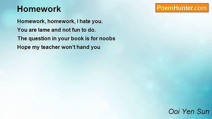 Ooi Yen Sun - Homework