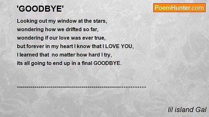lil island Gal - 'GOODBYE'
