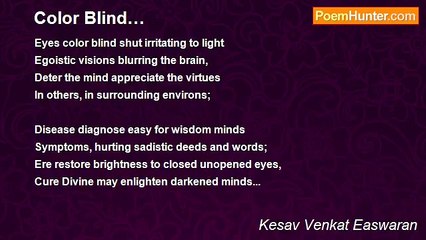 Kesav Venkat Easwaran - Color Blind…