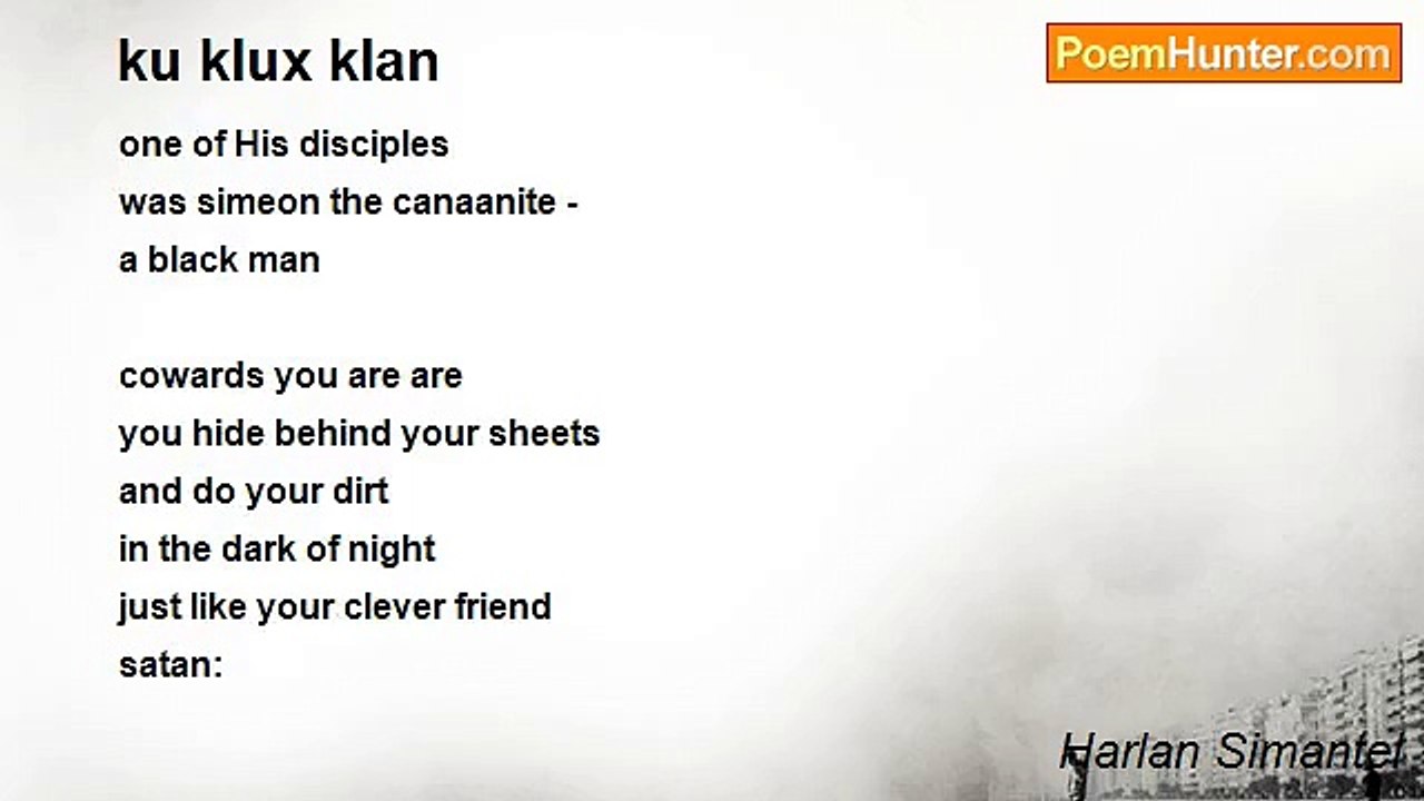 Harlan Simantel - ku klux klan