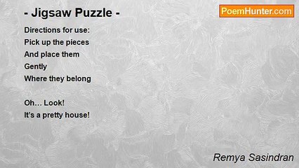 Remya Sasindran - - Jigsaw Puzzle -