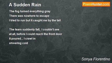 Sonya Florentino - A Sudden Rain