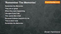 Bryan Hammond - 'Remember The Memories'