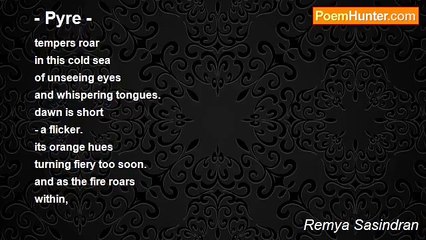 Remya Sasindran - - Pyre -