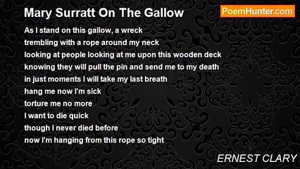ERNEST CLARY - Mary Surratt On The Gallow