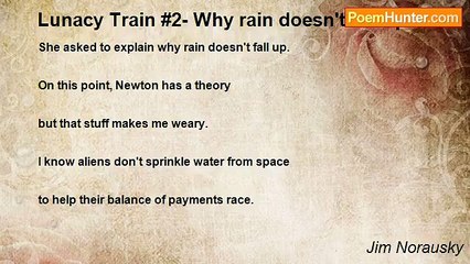 Jim Norausky - Lunacy Train #2- Why rain doesn't fall up