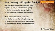 C Richard Miles - How January Is Propelled To Spring