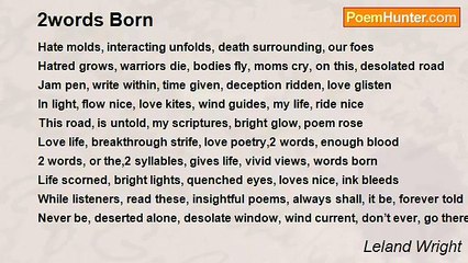Leland Wright - 2words Born
